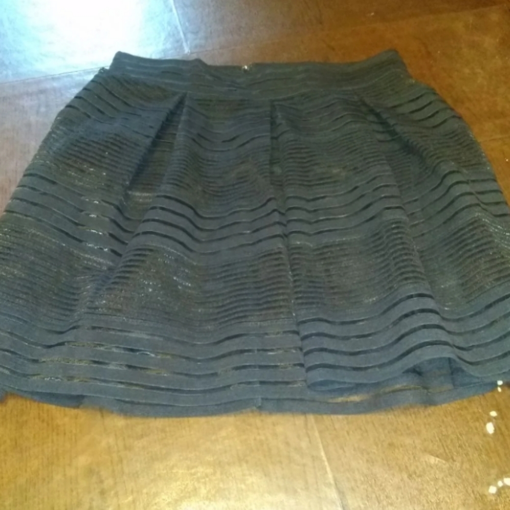 (NWT) Torrid striped sheer flared skirt